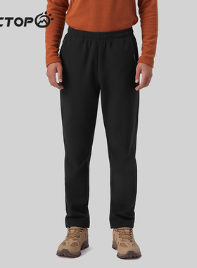 探拓户外加绒软壳裤男士秋冬季加厚防风防泼水休闲裤保暖耐磨长裤