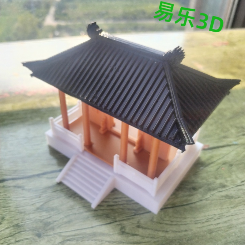 微缩迷你古风山门古代建筑模型摆件装饰品创意礼品茶吧台书桌客厅