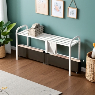 踢脚线取暖器烘干毛巾架卧室内落地晾衣架家用烘烤衣架简易挂衣架