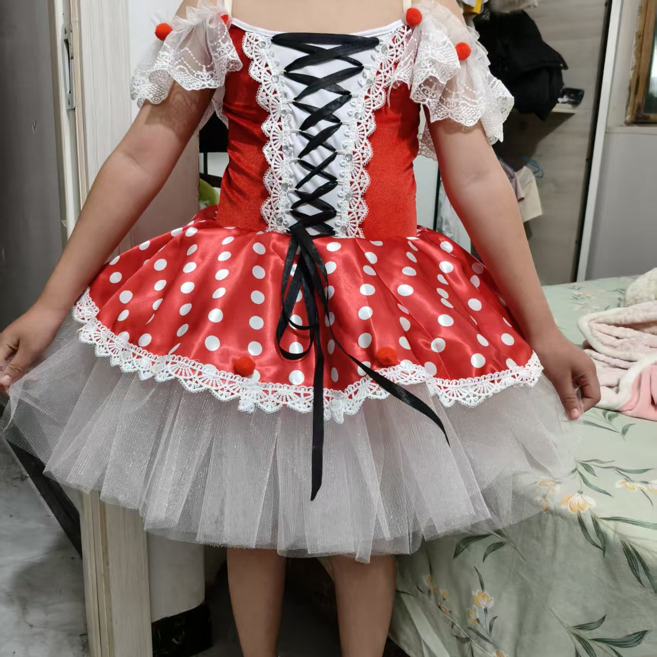 女童芭蕾舞演出服小天鹅裙