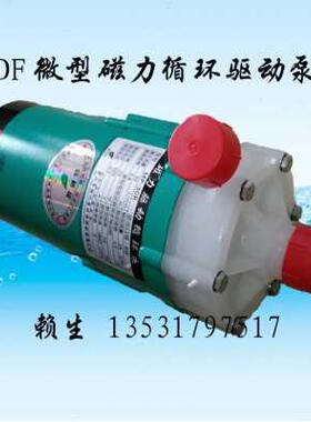 MP30高R 铁氟龙化力磁泵PVDF耐温耐酸碱工泵MP30R40LNPR50R磁力泵