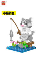 Jike China Building Blocks Micro Diamond Small Particle kkv Animal Penguin Dinosaur Boy Children Assembly Toy Jigsaw Puzzle 6 thumbnail 3