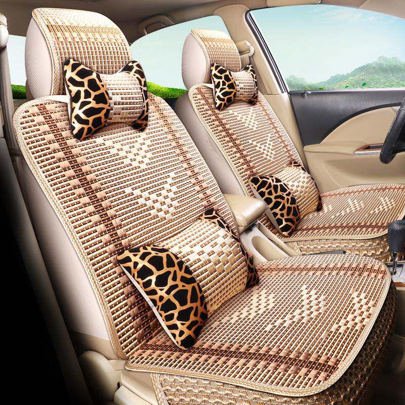 夏季汽车座套福特福克斯蒙迪欧福睿斯锐界四季卡通全包围冰丝坐垫