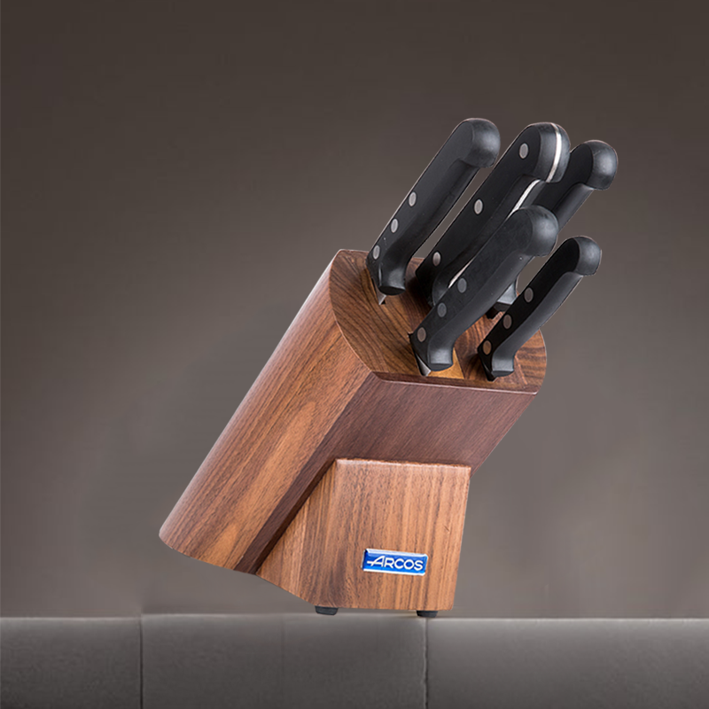 西班牙进口刀具套装ARCOS高性能不锈钢面包刀菜刀水果刀厨刀5件套