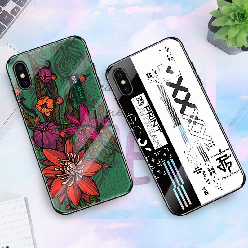 印花集csgo手机壳适用苹果华为荣耀vivo小米红米oppo软壳玻璃壳