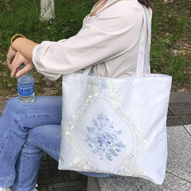 单肩包手提包新中式女包包大容量手提袋布包时尚百搭国风新款