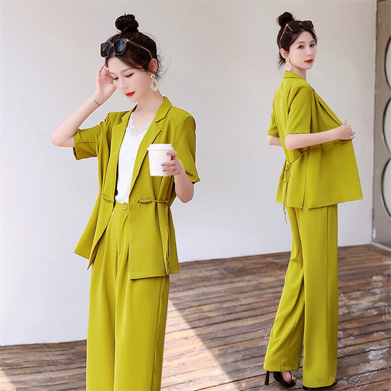 2026夏季新款西装套装女时尚气质显瘦洋气职业两件套潮通勤流行