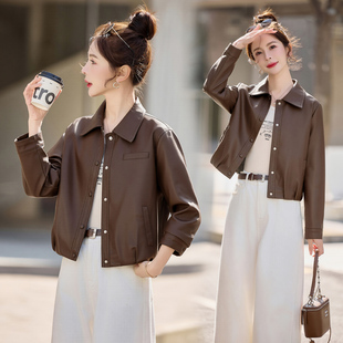 皮衣2026新款今年流行爆款春装巨好看皮褂子皮夹克外套春秋二八月