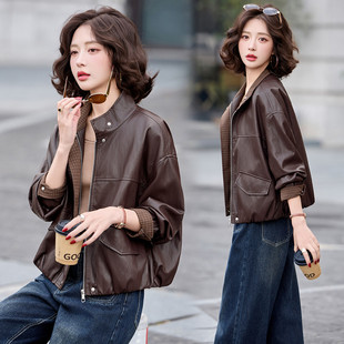 皮衣2026新款今年流行爆款春装巨好看皮褂子皮夹克外套宽松二八月