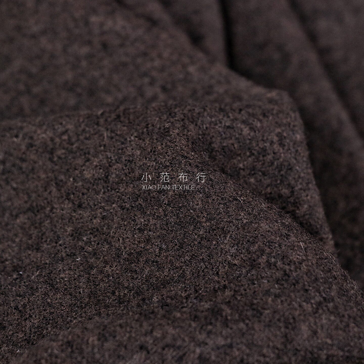 特价羊绒春秋美拉德深咖色柔软围巾布料轻柔细腻毛呢旗袍衬衫面料
