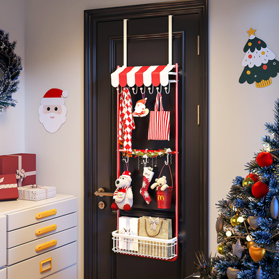 门后收纳架卧室挂衣架