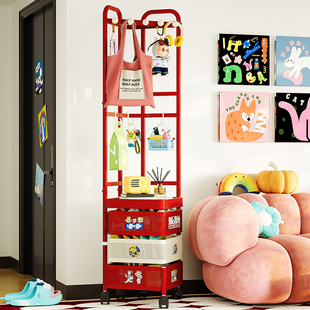 弗林斯置物架多层收纳架高颜值多功能客厅卧室移动落地家用小推车