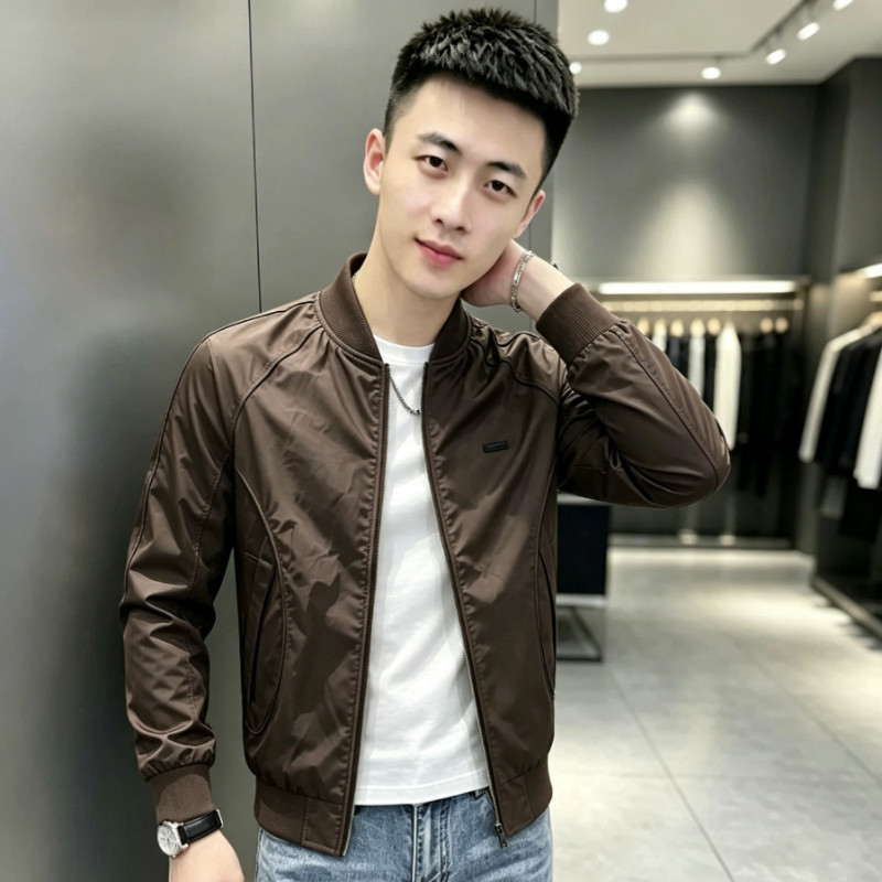 春秋季外套男薄款潮流帅气飞行员夹克韩版修身短款休闲男士棒球服
