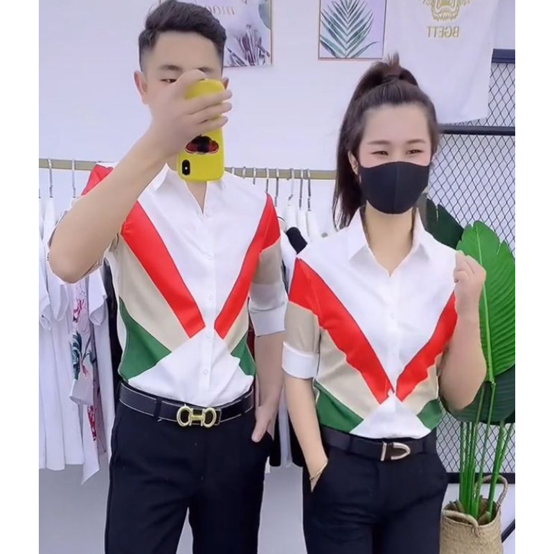 翻领短袖衬衫修身显瘦潮流帅气衬衣