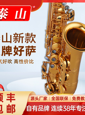 泰山中音萨克斯乐器风TSAS-T10精工初学者考级成人专业演奏降e调