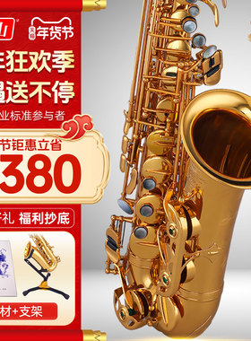 泰山中音萨克斯乐器风TSAS-T10精工初学者考级成人专业演奏降e调