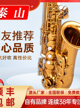 泰山中音萨克斯管乐器风TSAS-9901初学者考级成人专业演奏级降e调