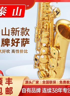 泰山中音萨克斯管乐器风TSAS-760考级初学儿童成人降E调专业演奏