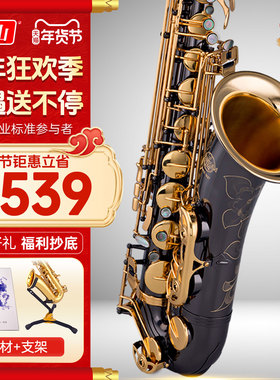 泰山萨克斯风/管TSTS-7700黑镍金铜大喇叭考级专业演奏降B调乐器