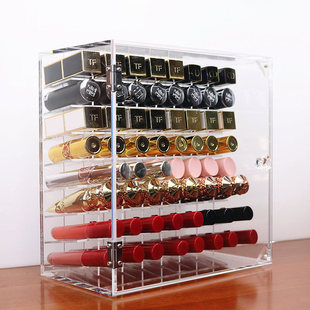 李佳琪同款亚克力口红收纳盒化妆品桌面置物架多格包装唇釉非PS