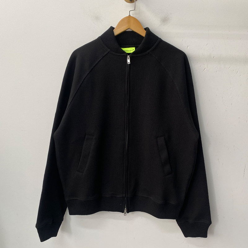 thumbnail for Dutch surf trendy brand unisex waffle oversize fashionable versatile baseball collar zip-up jacket