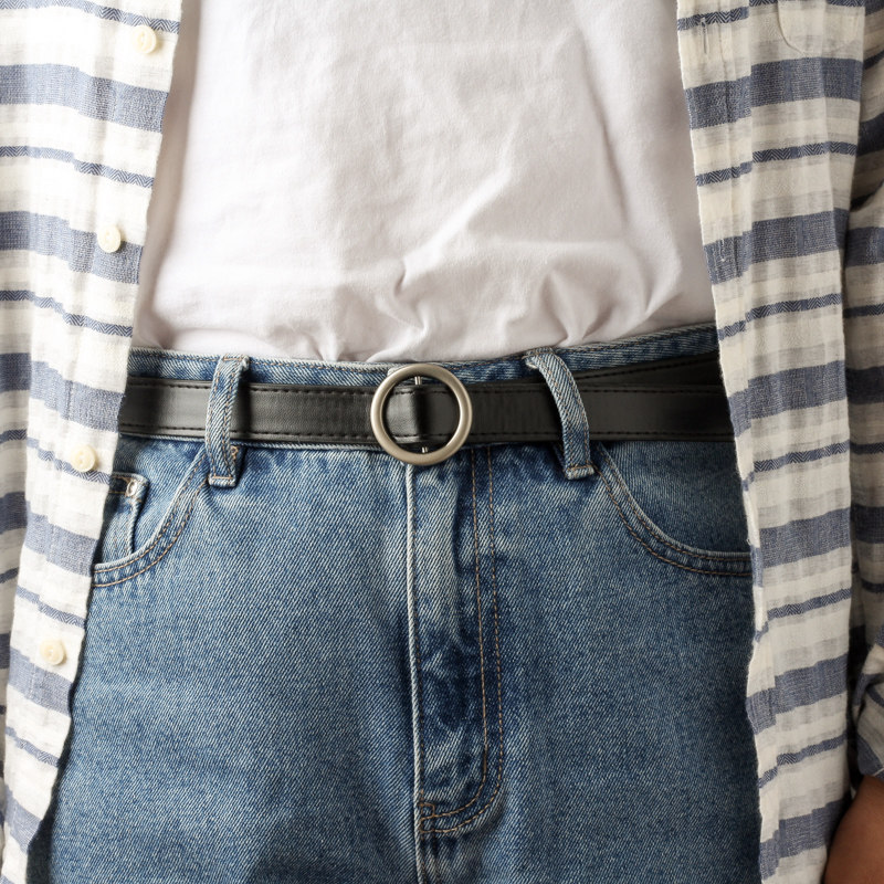 Round buckle Belt the republic of korea Simplicity Versatile Retro fashion Jeans belt student INS Fine windin the Accessories/Leather belt/Hat/Muffler , Belt/Leather belt/Yaolian  category - from Buy2taobao.com to provide professional Taobao agent buy service