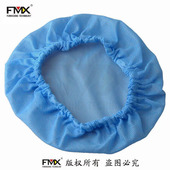 白蓝色网帽 男女通用工作帽 食品透气网帽 无尘工厂车间防静电帽