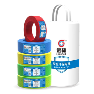 金杯电线ZA-BV1.5/2.5/4/6平方安全环保家用铜芯铜硬线  100米