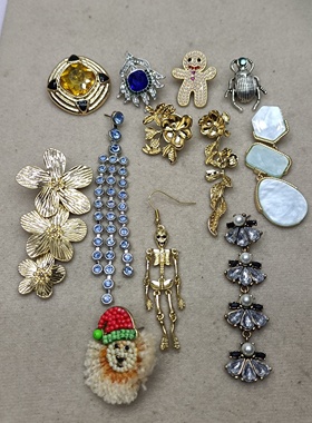 B13 满29元包邮  单只耳钉