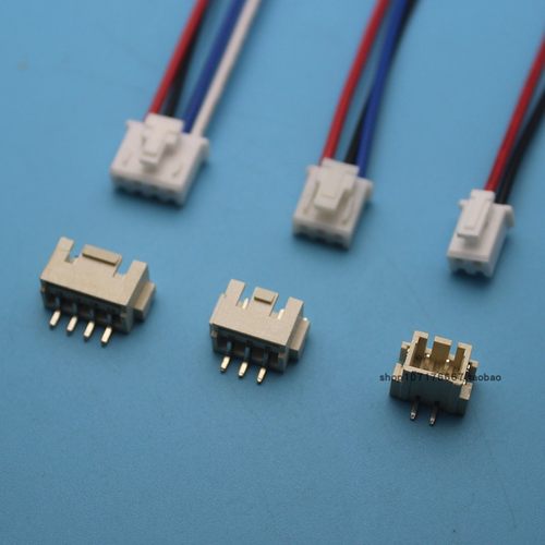 TJC3B/XHB 2.5mm 连接器 接插件 公头带线15cm+卧贴/立贴 0.3平方