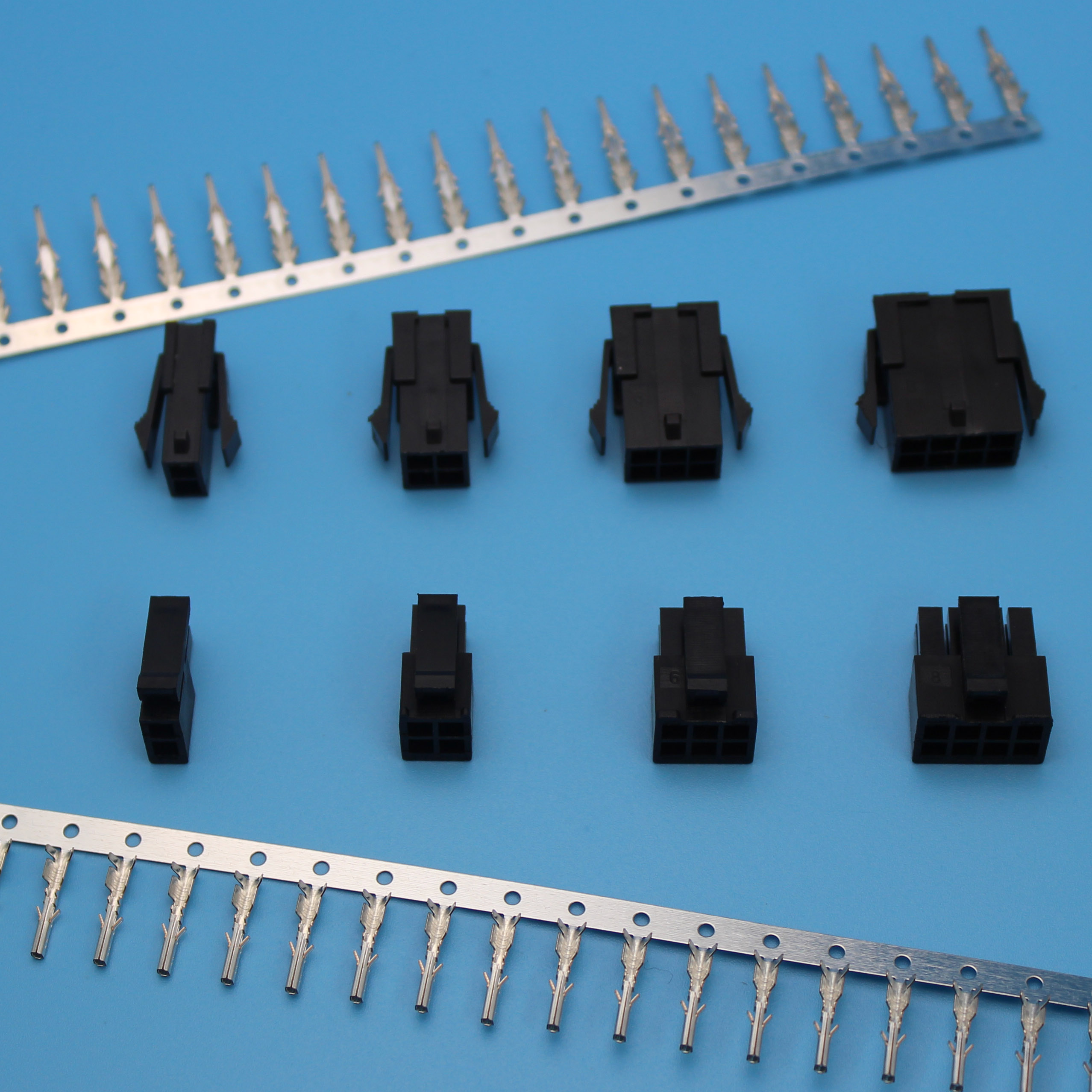 双排黑色空中一套接插件