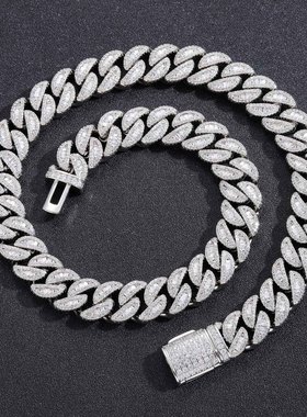 ICEBLING15MMT方锆石古巴项链