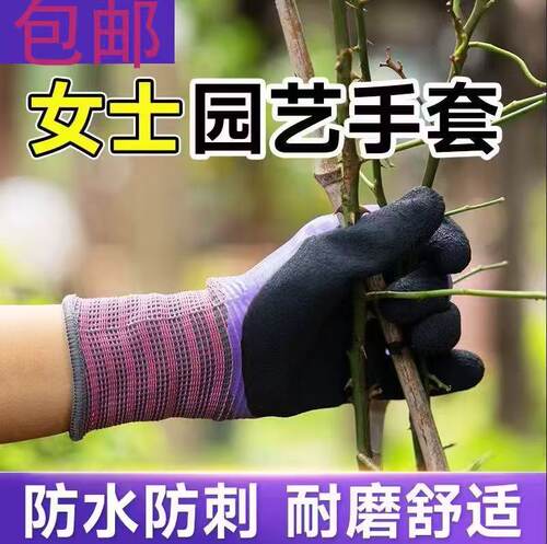 防割防刺防水拔草园艺手套
