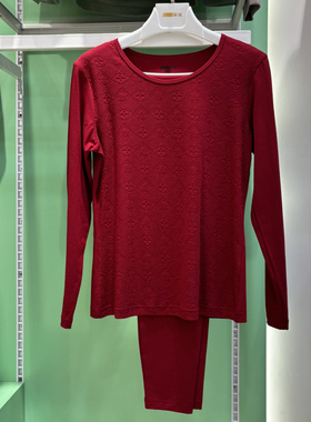 新一系YK61902新1系YK51902情侣本命年结婚福字提花秋衣秋裤套装