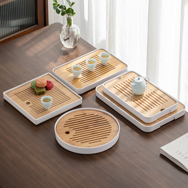 茶盘桌一体小型可收纳高端精致托中古滤水盆家用面单人客厅实木沥