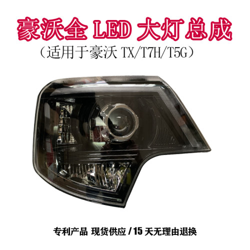适用重汽豪沃鑫源大灯