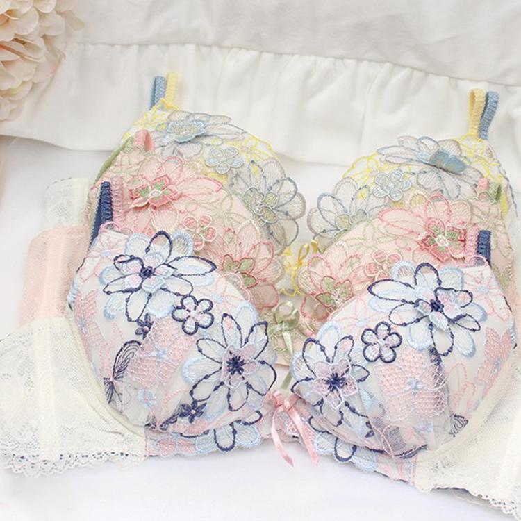 优丽娜娜日本聚拢女士低鸡心内衣