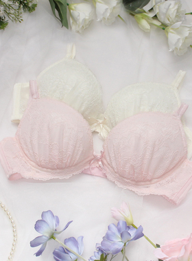 优丽娜娜1型圆盘多巴胺色系大钢圈零鸡心聚拢文胸可拆肩带内衣909