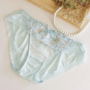内裤 女士刺绣蕾丝内裤 29元 日本RisaMagli低腰三角裤 824 秒杀
