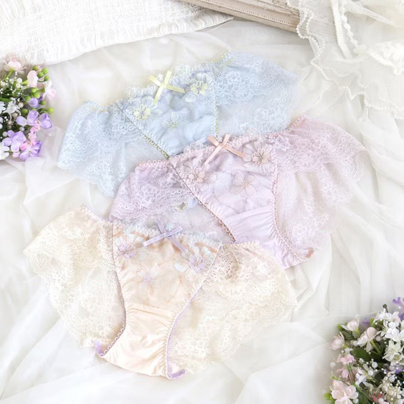 risamagli包臀蕾丝三角内裤