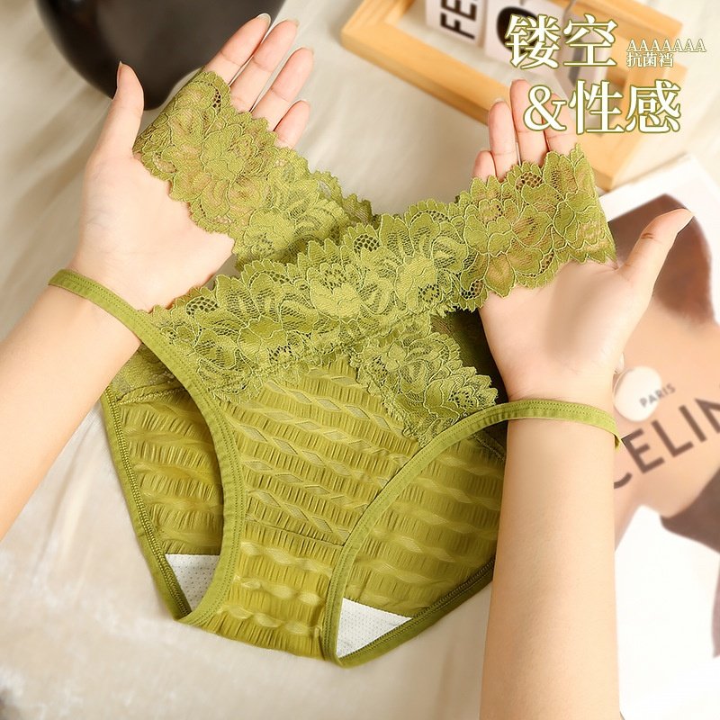 2026新款透明抗菌复古蕾丝高颜值纯欲风女士内裤交叉镂空三角裤头,女士内衣/男士内衣/家居服,女三角裤,淘宝优惠券,粉丝福利购,淘宝优惠卷