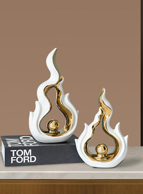 现代轻奢风蒸蒸日上陶瓷摆件创意家居高级感小众展示柜酒柜装饰品