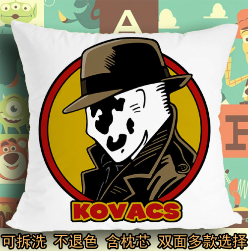 守望者前传罗夏墨迹坐垫座垫软垫抱枕头毛绒靠垫子