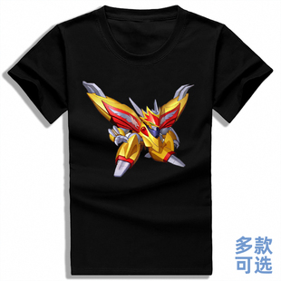 神龙斗士龙神丸超魔神英雄传星龙丸龙王丸全纯棉短袖t恤衫上衣服