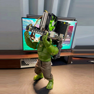 曼威浩克大号绿巨人装机机箱绿巨人手办模型摆件可动人偶手办玩具