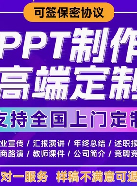 PPT制作代做设计英语定制美化修改排版幻灯片课件汇报动画制作QC