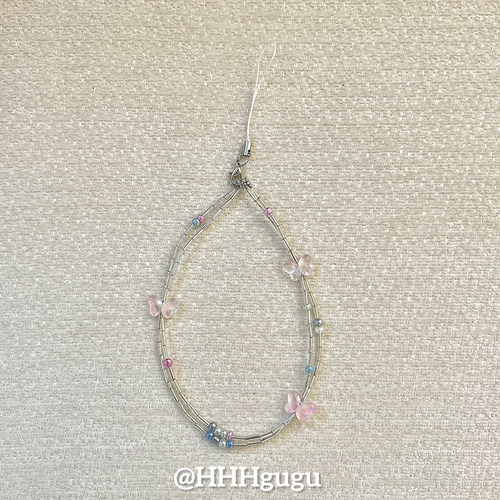 HHHgugu手机链条ins可爱多只蝴蝶ccd短挂绳挂链手机链钥匙扣饰品