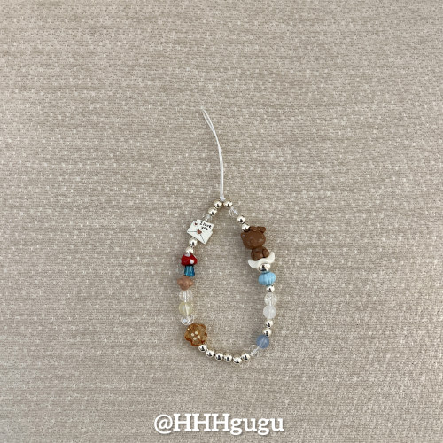 HHHgugu手机链条学生可爱信封KTccd短挂绳包包手机链钥匙扣饰品