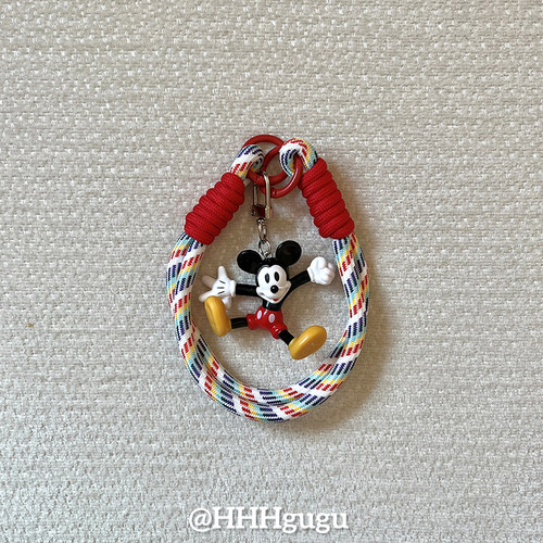 HHHgugu手机链条简约彩色挂绳米奇短挂绳挂链手机链钥匙扣饰品