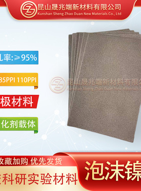 科研多孔泡沫镍钼3D水电解制氢析氢负极阴极电极片材料NIMO晟兆端
